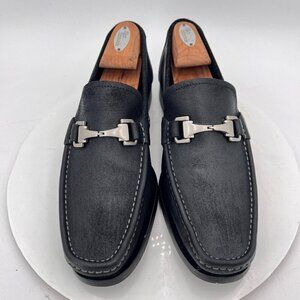 Allen Edmonds Fiesole Men Size 9.5D Waxed Suede Horse Bit Loafer Dress Shoes